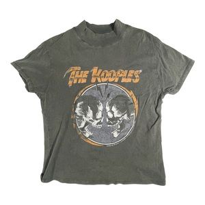 THE KOOPLES SIZE 0 T SHIRT WITH ROCK GRAPHIC